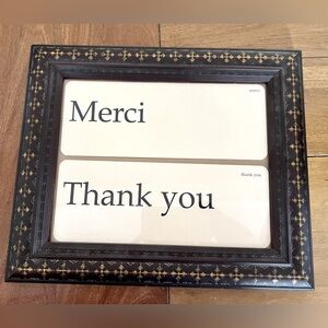 Merci/Thank You wall art